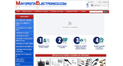 Desktop Screenshot of mayoristaelectronico.com